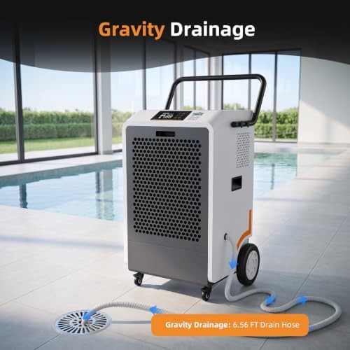 High capacity commercial dehumidifier with pump — photo 4