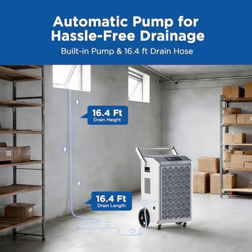 200 Pint Commercial Dehumidifier with Internal Pump — photo 3