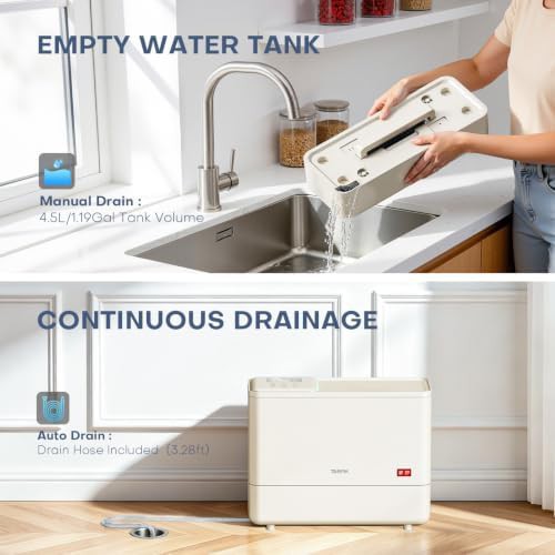 Compressor Basement Dehumidifier with Drain Hose — photo 4