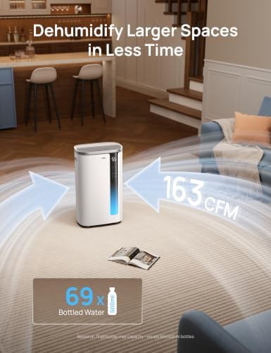 Smart Basement Dehumidifier with Large Tank — photo 4