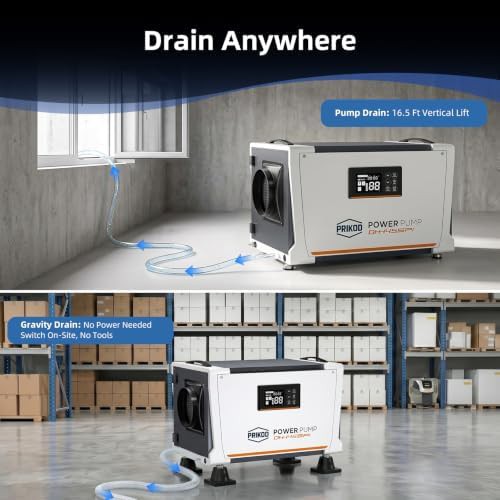 155 pint commercial crawl space dehumidifier with pump — photo 4