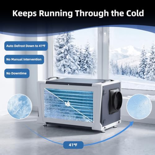 155 pint commercial crawl space dehumidifier with pump — photo 5