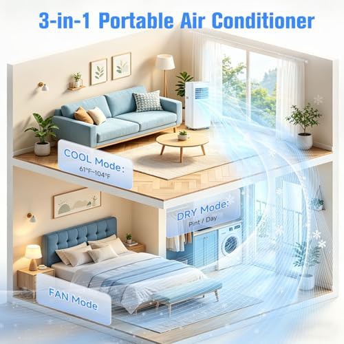 Portable Air Conditioner and Dehumidifier Combo Unit — photo 3
