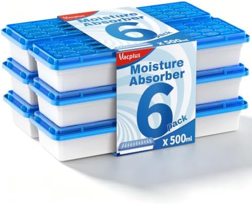 Vacplus 500mL large capacity dehumidifier 6 pack