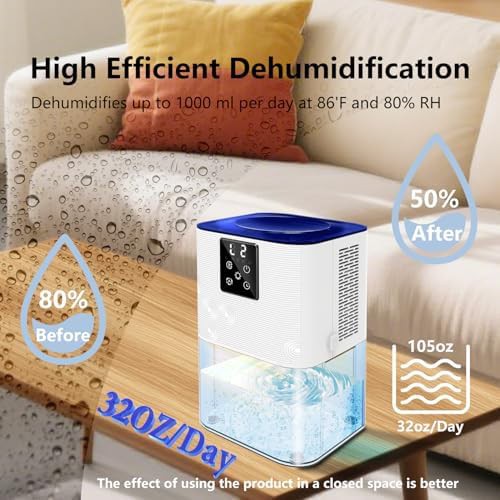 Dual core dehumidifier in blue and white — photo 3