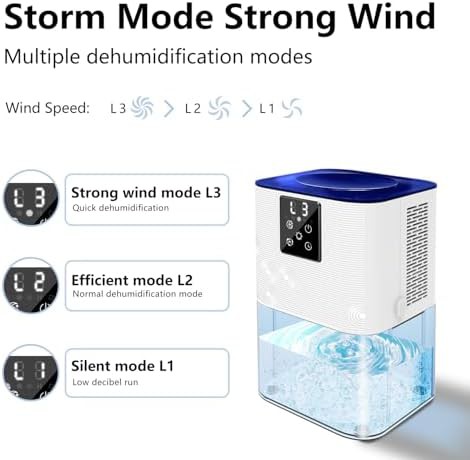 Dual core dehumidifier in blue and white — photo 5