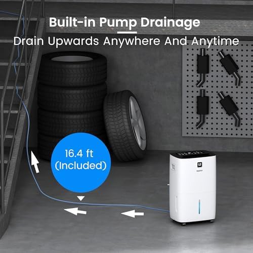 Upward drainage basement dehumidifier 150 pint — photo 4