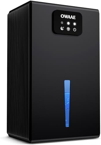Black 1000 sq ft bedroom and basement dehumidifier