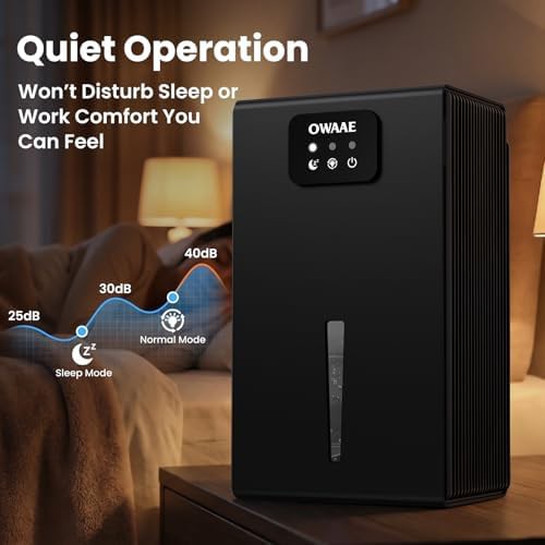 Black 1000 sq ft bedroom and basement dehumidifier — photo 4