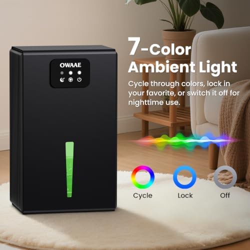 Black 1000 sq ft bedroom and basement dehumidifier — photo 5