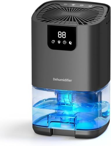 Mini quiet dehumidifier with LED display
