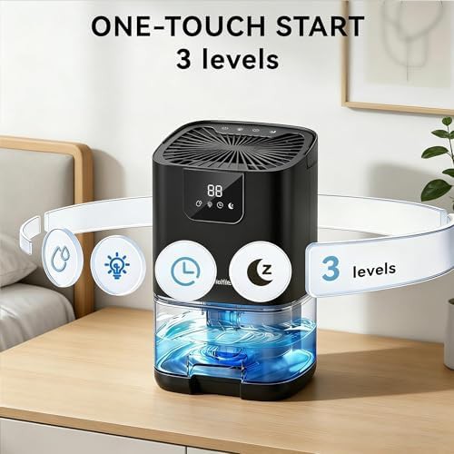 Mini quiet dehumidifier with LED display — photo 3