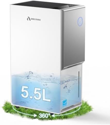High efficiency 80 pint dehumidifier for 5000 sq.ft