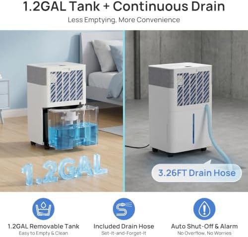 Large 50 pint smart compressor dehumidifier — photo 5