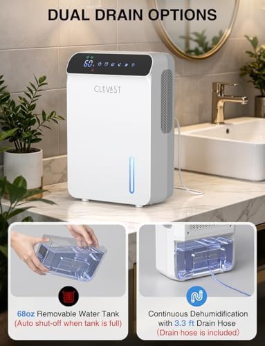 Quiet Bedroom Dehumidifier with Continuous Drain Hose — photo 3