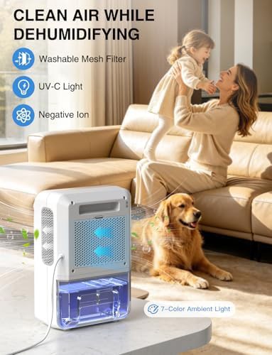Quiet Bedroom Dehumidifier with Continuous Drain Hose — photo 4