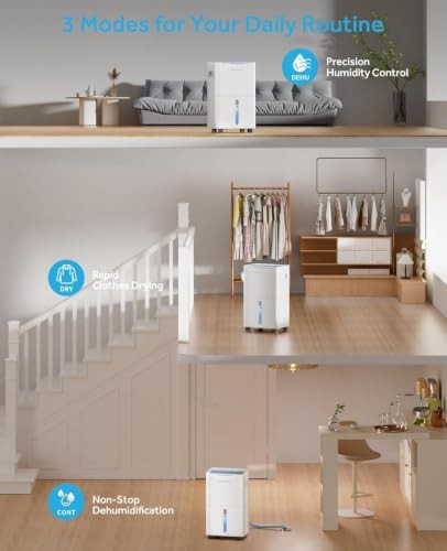 Quiet 21 pint compressor dehumidifier for home — photo 4