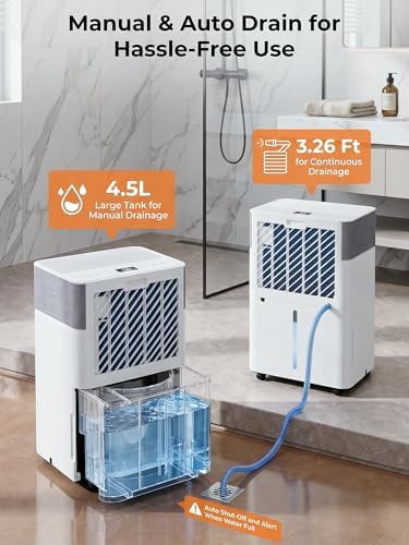 Large Basement Compressor Dehumidifier with Drain Hose — photo 5