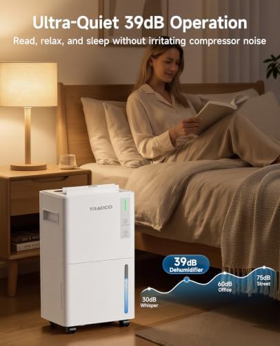 Trazico 21 pint basement dehumidifier with hose — photo 5