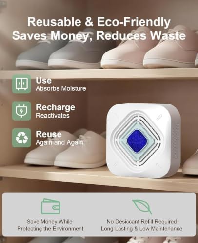 Color-changing beads rechargeable dehumidifier for closet — photo 3