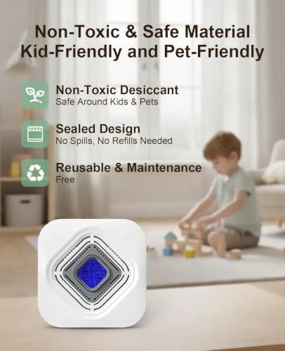 Color-changing beads rechargeable dehumidifier for closet — photo 4