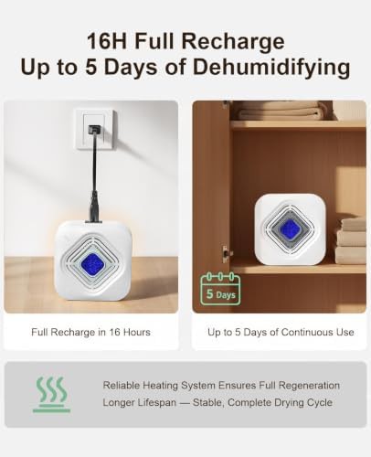 Color-changing beads rechargeable dehumidifier for closet — photo 5