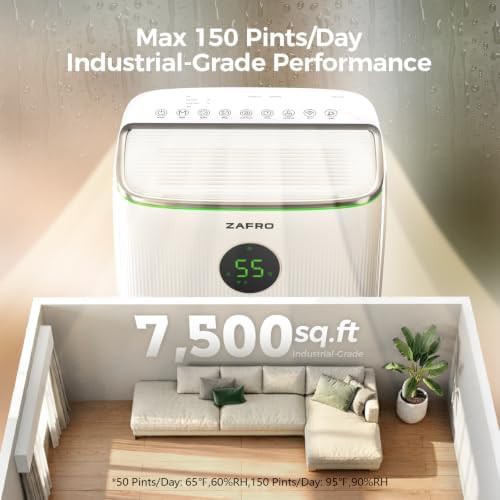High capacity 150 pint basement compressor dehumidifier — photo 3