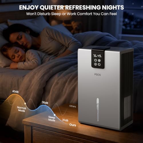 Gray basement dehumidifier with 98 oz tank — photo 4