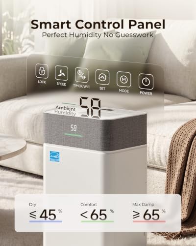Energy Star basement dehumidifier with drain hose — photo 3