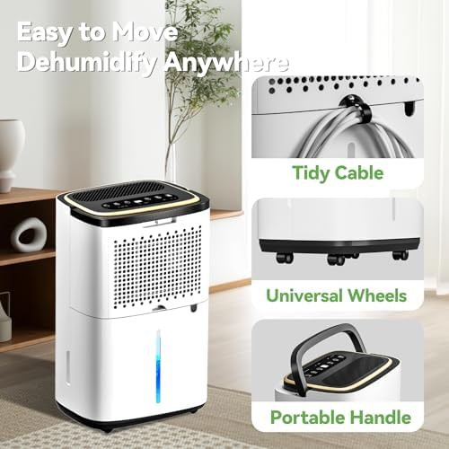 Large compressor basement dehumidifier with 50 pint capacity — photo 5