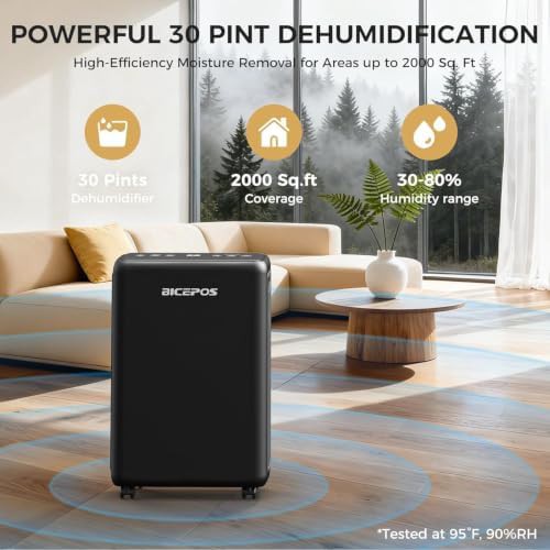 Portable thirty pint basement dehumidifier — photo 3