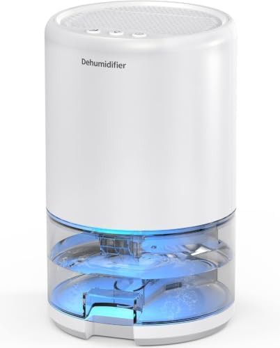 Portable bathroom dehumidifier with sleep mode
