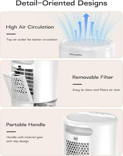 Portable bathroom dehumidifier with sleep mode — photo 5