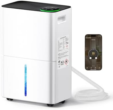 Smart compressor dehumidifier with drain hose
