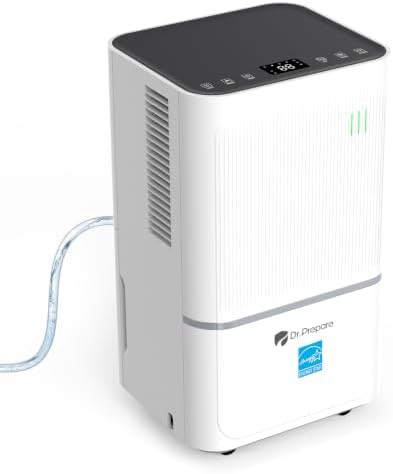 DR.PREPARE 2600 sq ft Energy Star basement dehumidifier