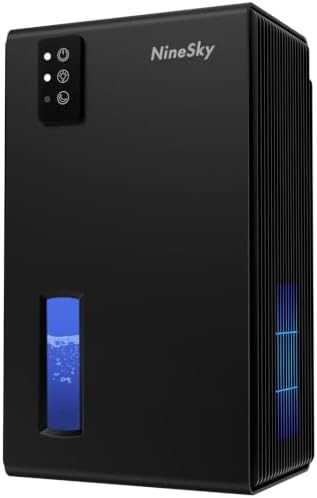 Black ambient light dehumidifier for 1000 sq.ft