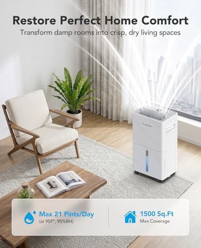 21 Pint Home and Basement Dehumidifier — photo 3