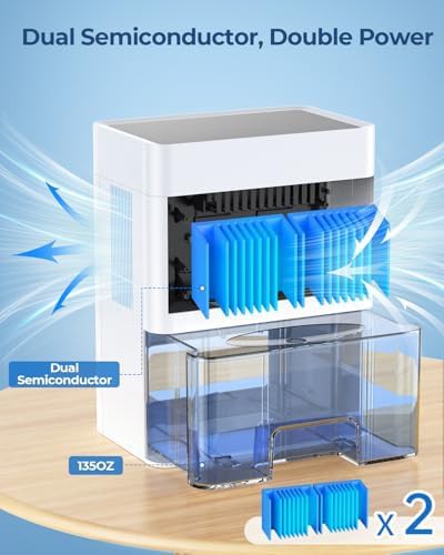 Large capacity dehumidifier with sleep mode — photo 3