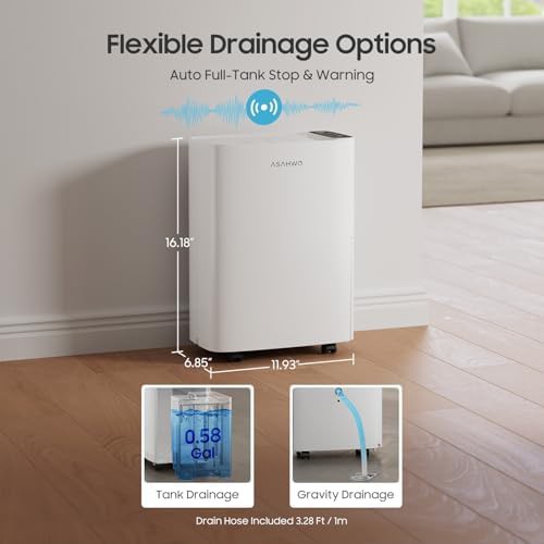 2500 sq ft basement dehumidifier with drain hose — photo 5